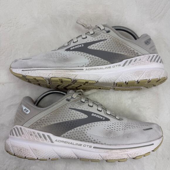 Brooks Adrenaline GTS 22 Women’s Running Shoes – Gray/White Size 10.5 - Picture 5 of 10